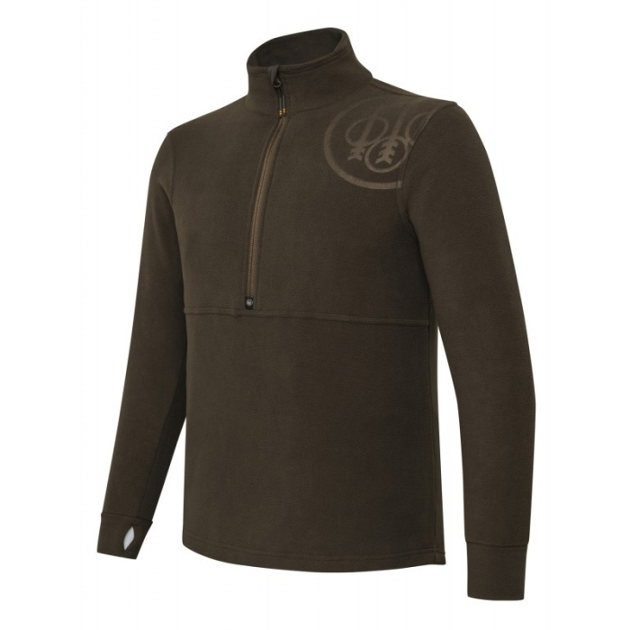 Polar Beretta HP Logo Half Zip Fleece - Brown Bark (P3741T253408AA)